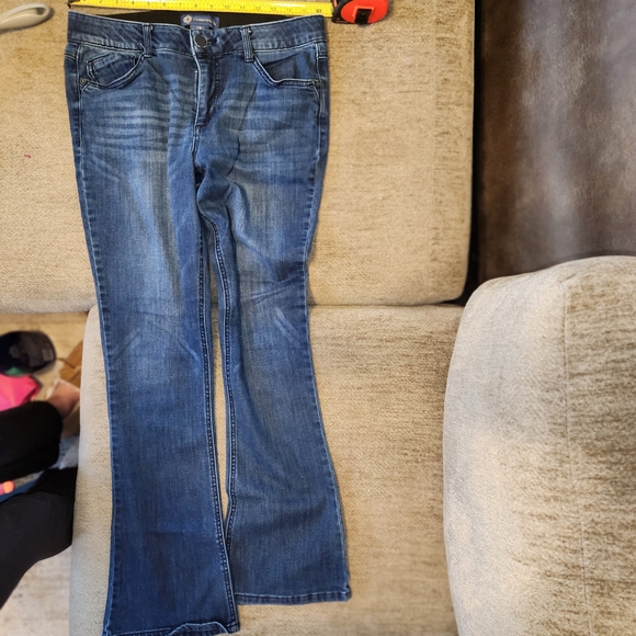 Democracy Dark Blue Flare Jeans - Picture 3 of 5